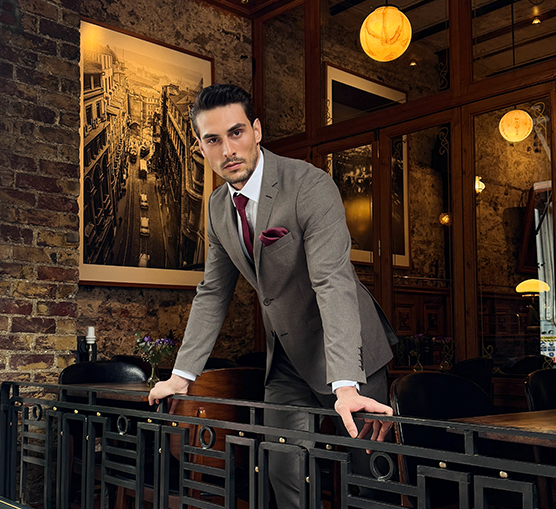 Elegant fall suits Grey and brown business suits
