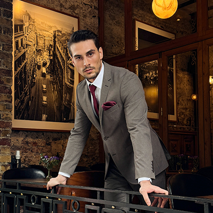 Elegant fall suits Grey and brown business suits