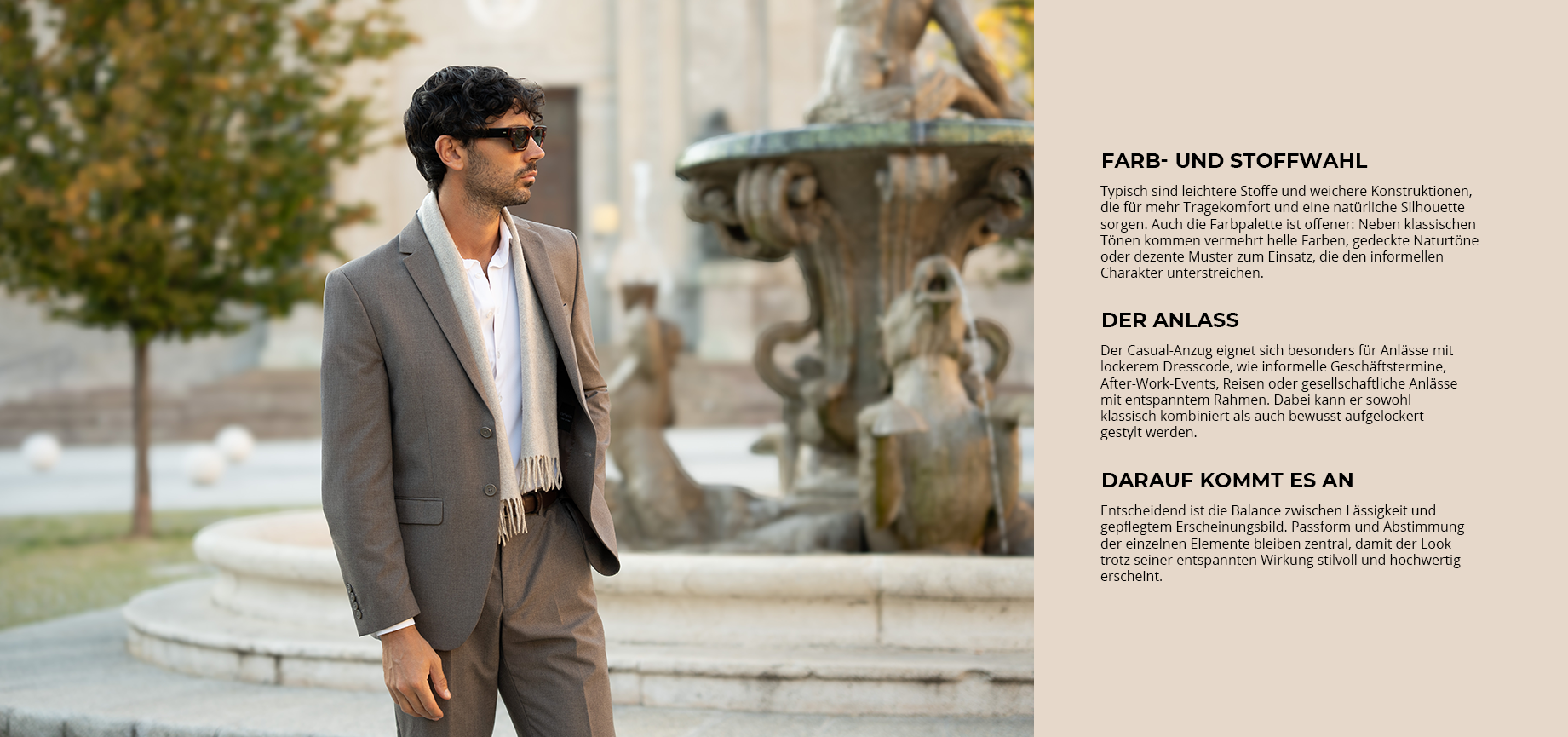 Legere Anzug-Looks stylen