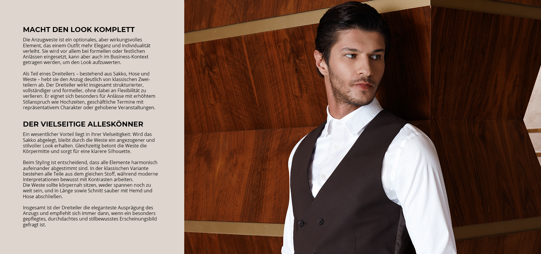 Styling Tipps Dreiteiler und Anzugweste