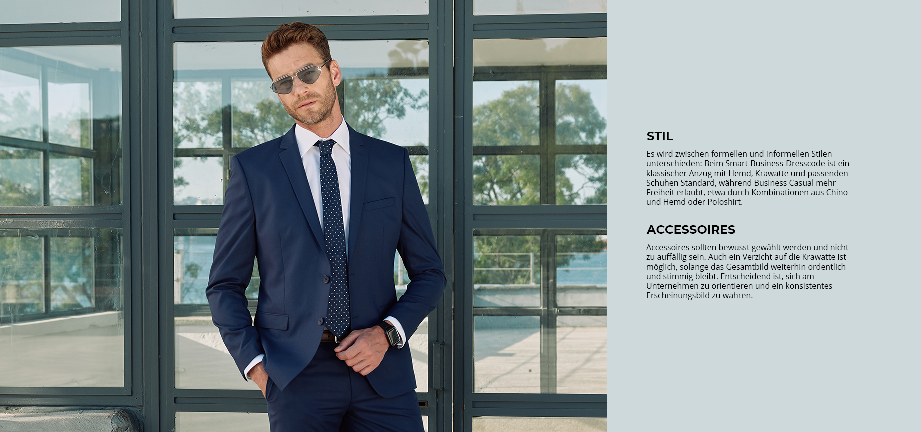 Infos zum Styling Business Anzug