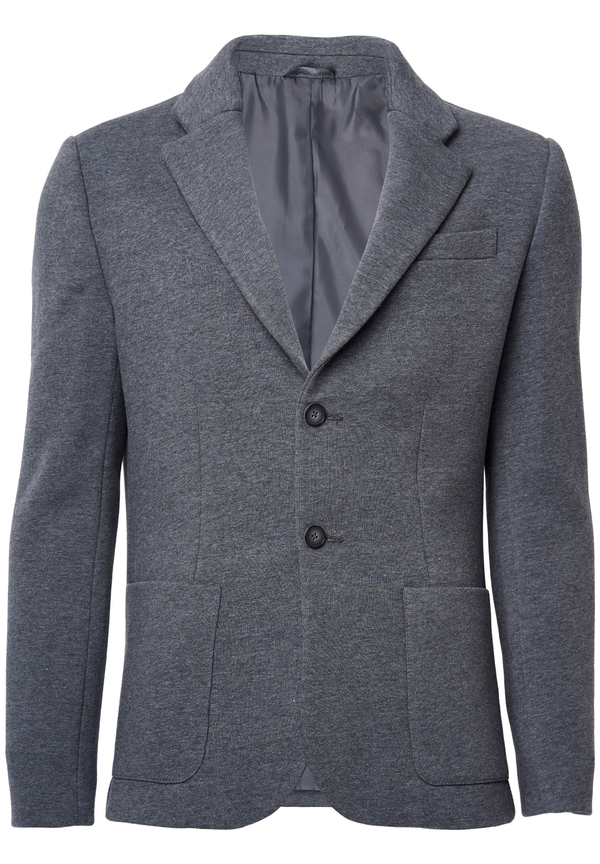 Weiches Sweat Sakko, grau Detailansicht 2