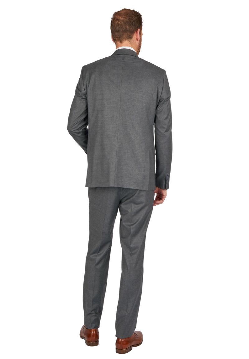 Anzug Regular Fit elastisch, Grey Rückansicht