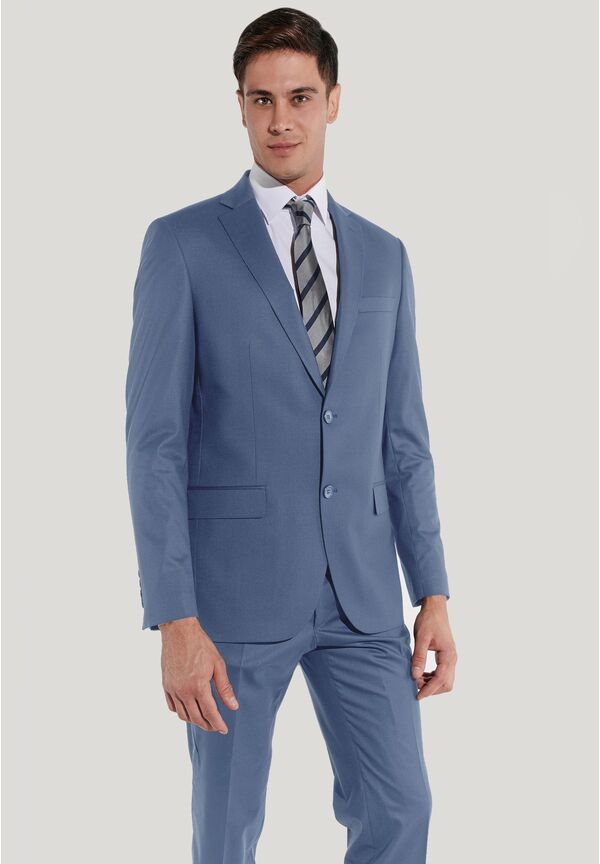 Anzug Regular Fit elastisch, Light blue Detailansicht 1