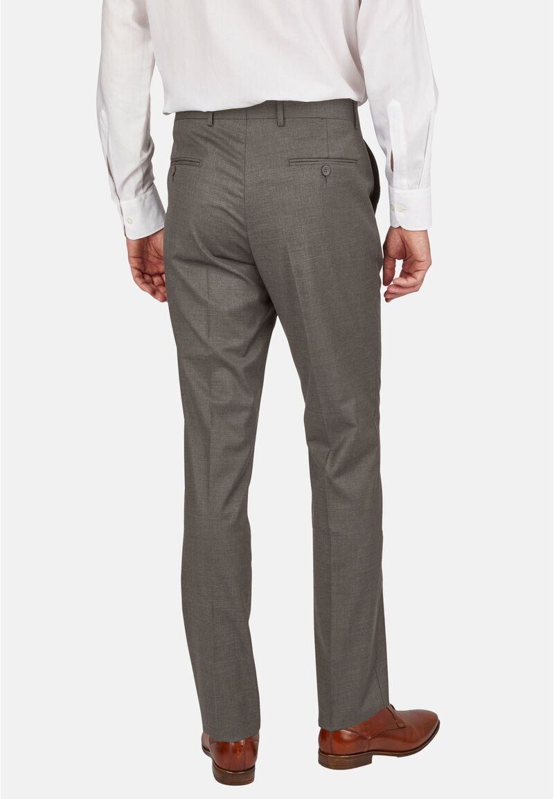 Business suit wool stretch comfortable Regular Fit, Taupe