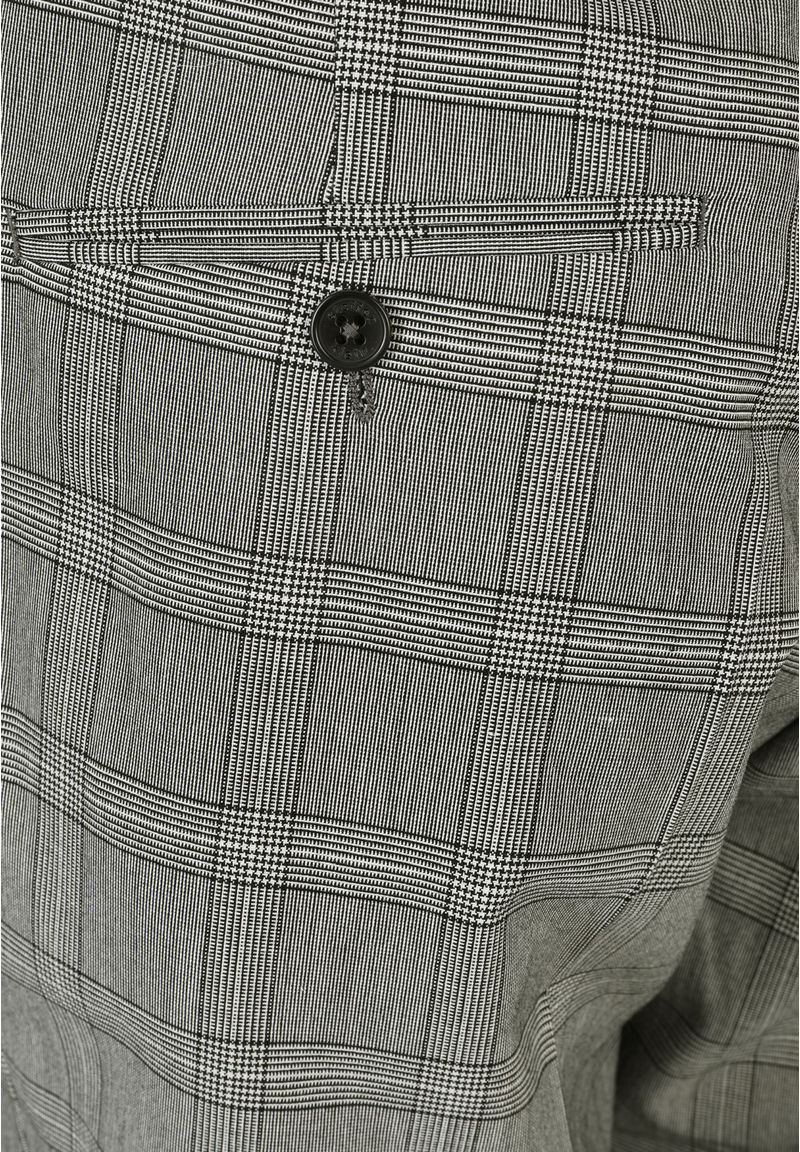 Karohose knöchellang, Grau Detailansicht 2