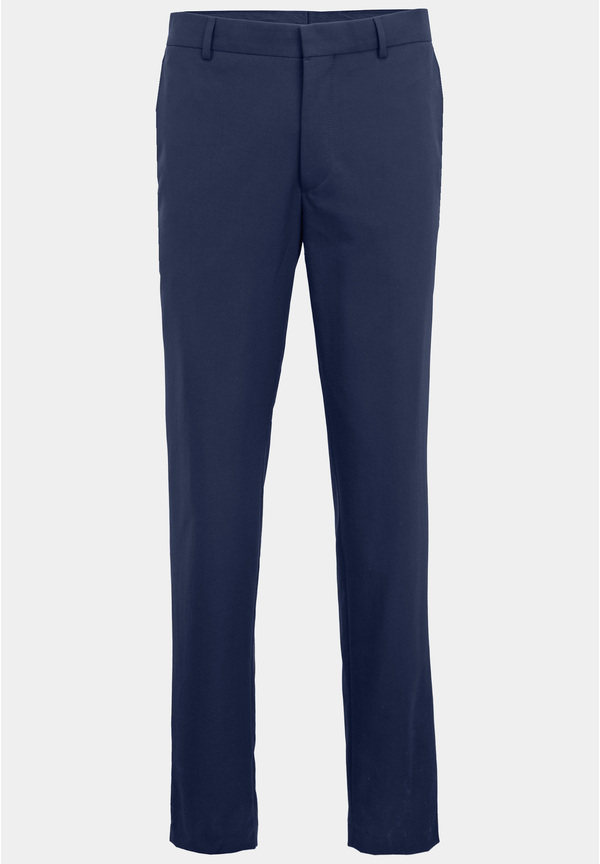 Anzughose Stoffhose Slim Fit Business, Blau Detailansicht 2