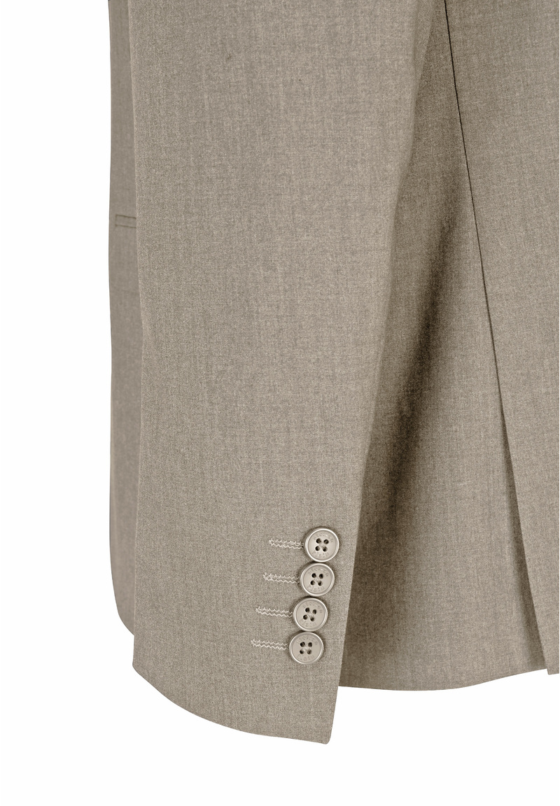 Business Anzug 3-teilig Dreiteiler mit Weste, beige