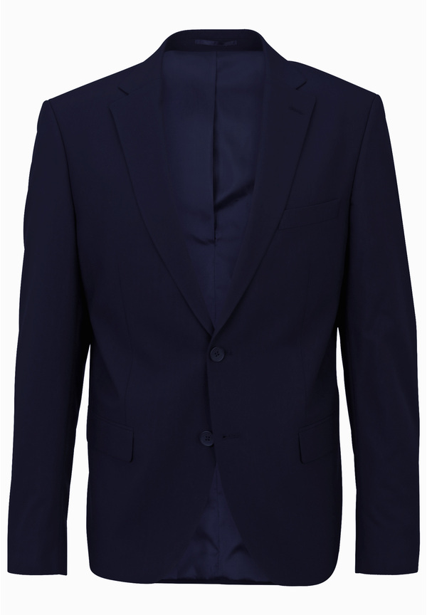 Designer Business Sakko Slim Fit, Blau Detailansicht 2