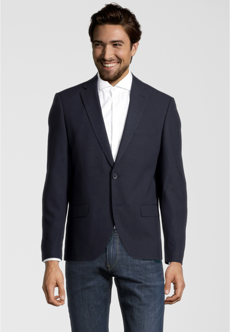 Designer Business Sakko Slim Fit, Marine Frontansicht