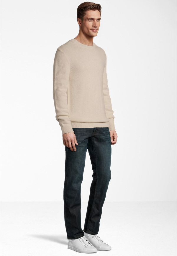 Pullover Rundhals Soft Touch, beige Detailansicht 1