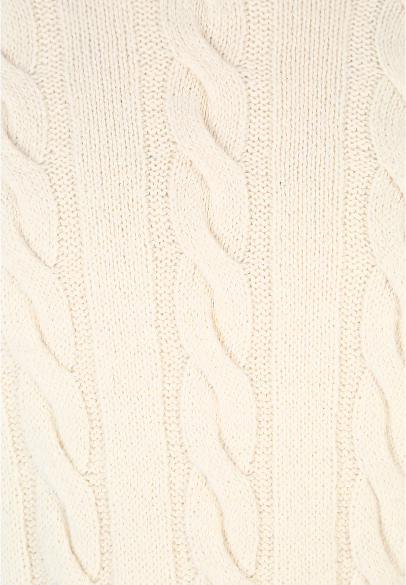 Pullover Zopfmuster Soft Touch, creme Detailansicht 2
