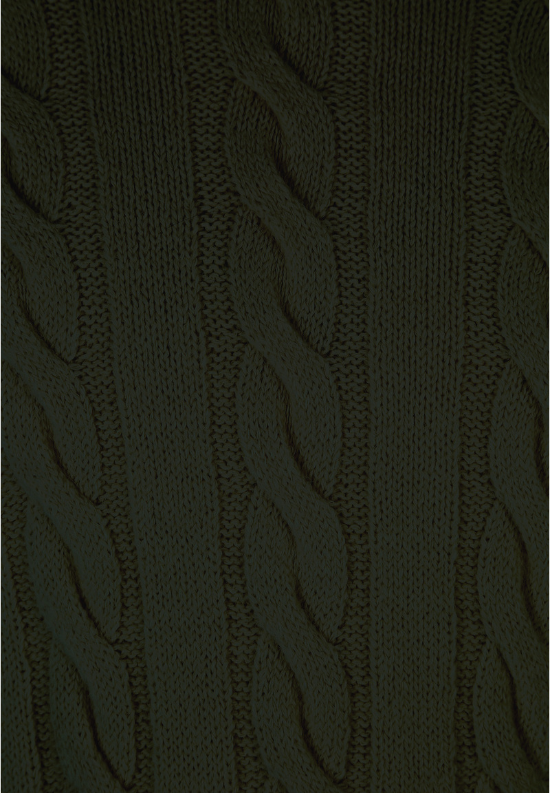 Pullover Zopfmuster Soft Touch, khaki