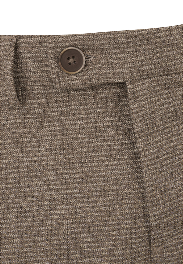 Hose knöchellang zweifarbig, beige