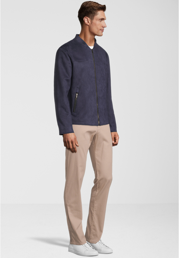 Kurzjacke Velours, Marine Detailansicht 1