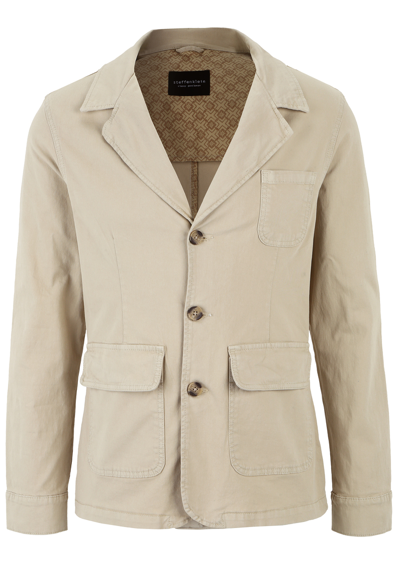 Baumwoll-Sakko, beige Detailansicht 2