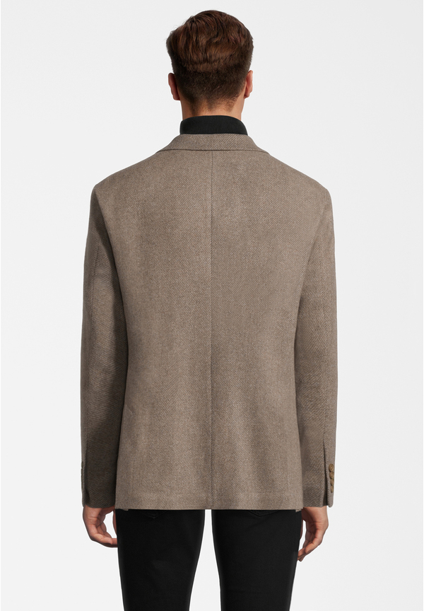 Sakko Woll-Mix, beige Rückansicht