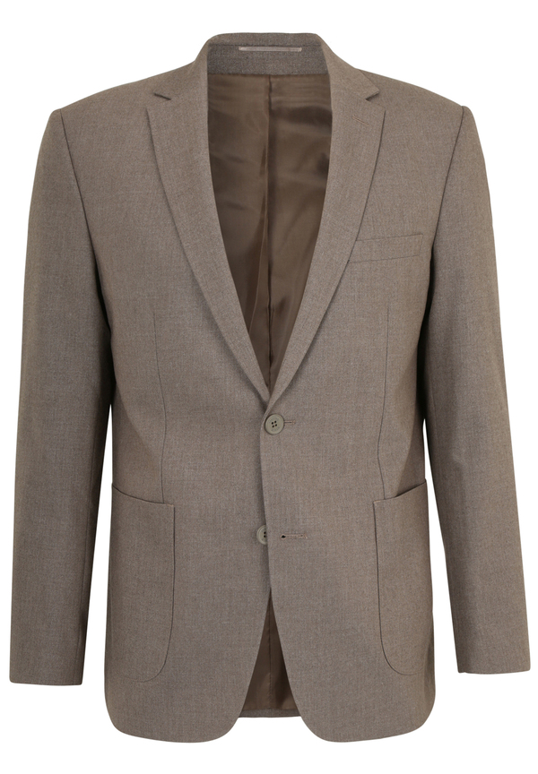 Sakko aufgesetzte Taschen, beige Detailansicht 2