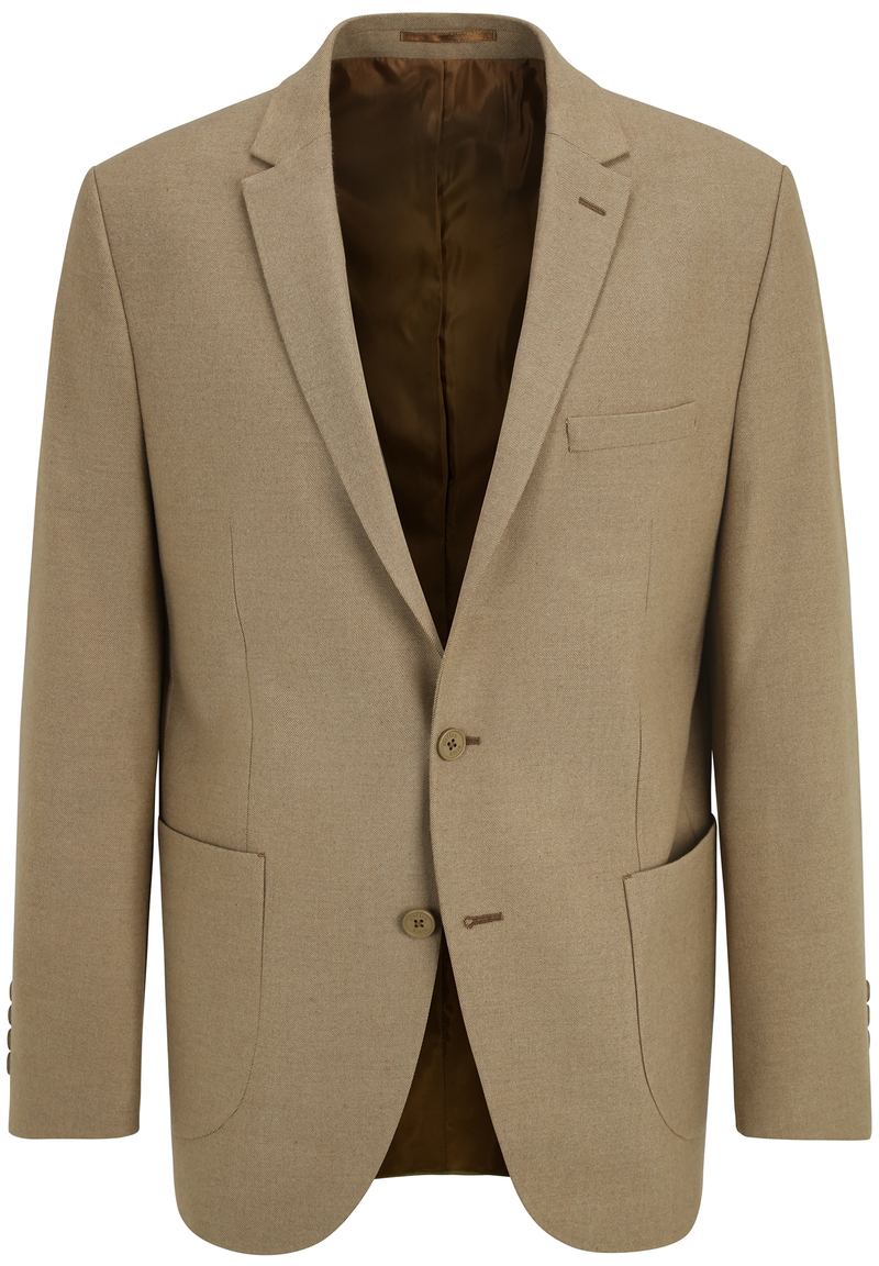 Sakko aufgesetzte Taschen, beige Detailansicht 2